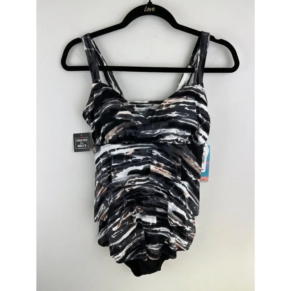 Women’s Swim Solutions Tummy Control One Piece Swimsuit 8 - Picture 3 of 8